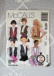 4572 EZ 90 MINUTES LINED VESTS LACE OR NOT PATTERN MED 14,16